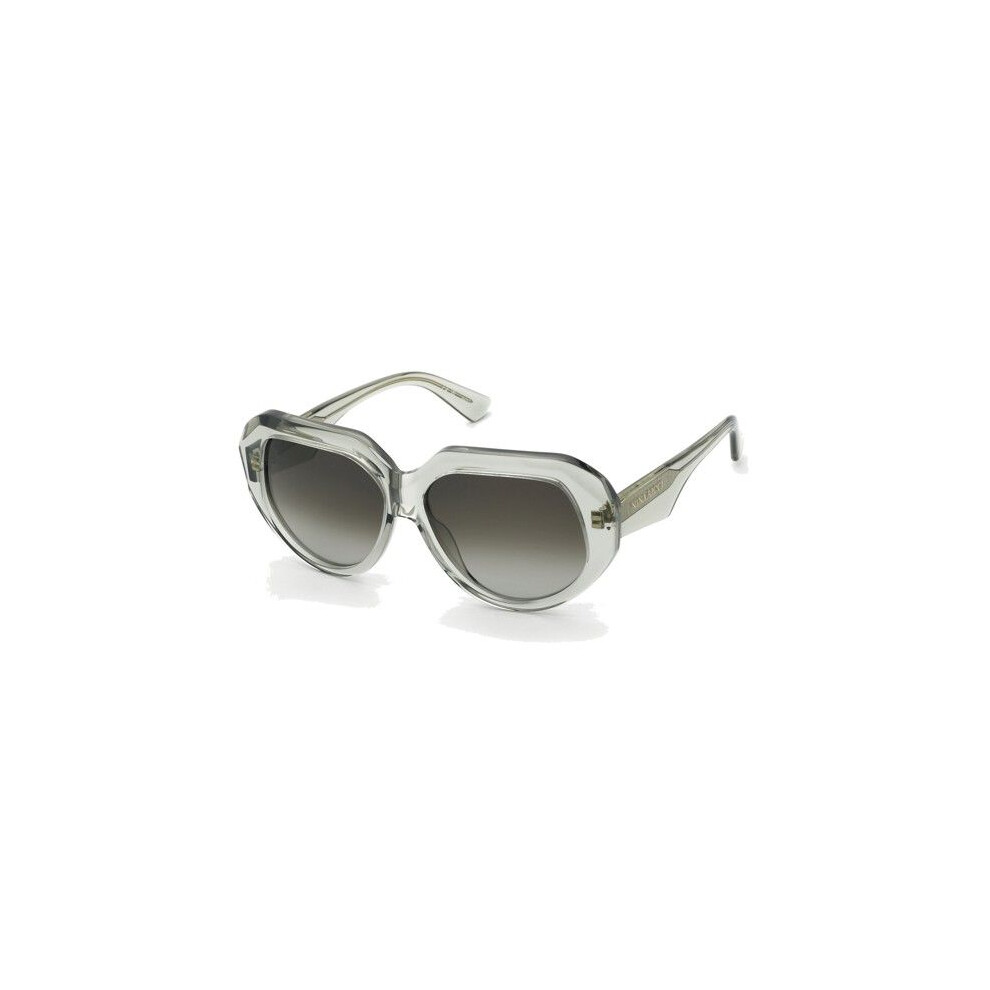 Nina Ricci Sunglasses - Snr435 - 58 Mm - Acetate - Glossy Gray/Green
