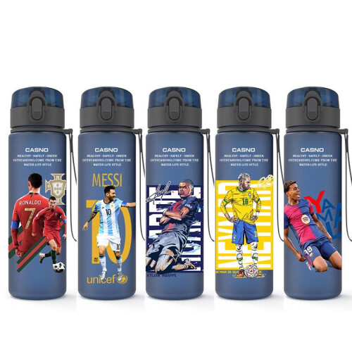(2) Soccer Portable Water Bottle Fan Cup Simple Summer World Cup