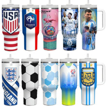 (1, 40oz) 40oz Big Capacity Insulated Tumbler Double Wall Vacuum Stainless Steel World Cup Giant Mug Car Cup Leak Proof