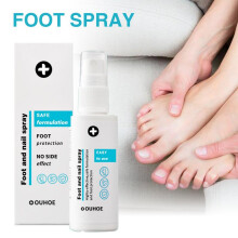 OUHOE Foot Spray Moisturizing Dry Cracked Skin Deodorant Odor Removal Nail Care Treatment 125ml