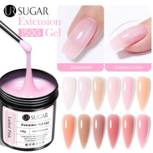 (06 nude) UR SUGAR Quick Nail Extension Gel 150g Large Capacity Refill Liquid for Nail Art – Strong Durable Easy to Apply
