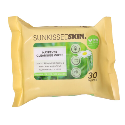 Sunkissed Skin Hayfever Cleansing Wipes 30 Pack