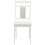 VidaXL vidaXL Dining Chair 2 pcs White Solid Rubber Wood 4