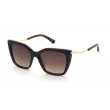 Occhiali da sole - NINA RICCI - SNR436 - Acetato Avana lucido - Quadrato - 54/17/140