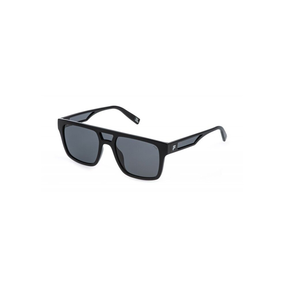 Fila Sfia13 Sunglasses 55/19/145 Total Glossy Black Injected Man Sfia13