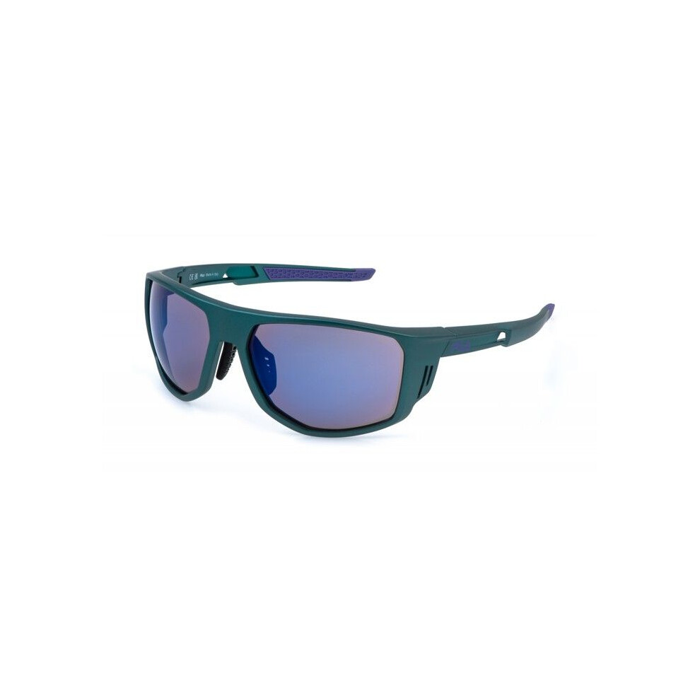 Fila Sfib13 Sunglasses 63/17/130 Metallic Green Injected Man Sfib13
