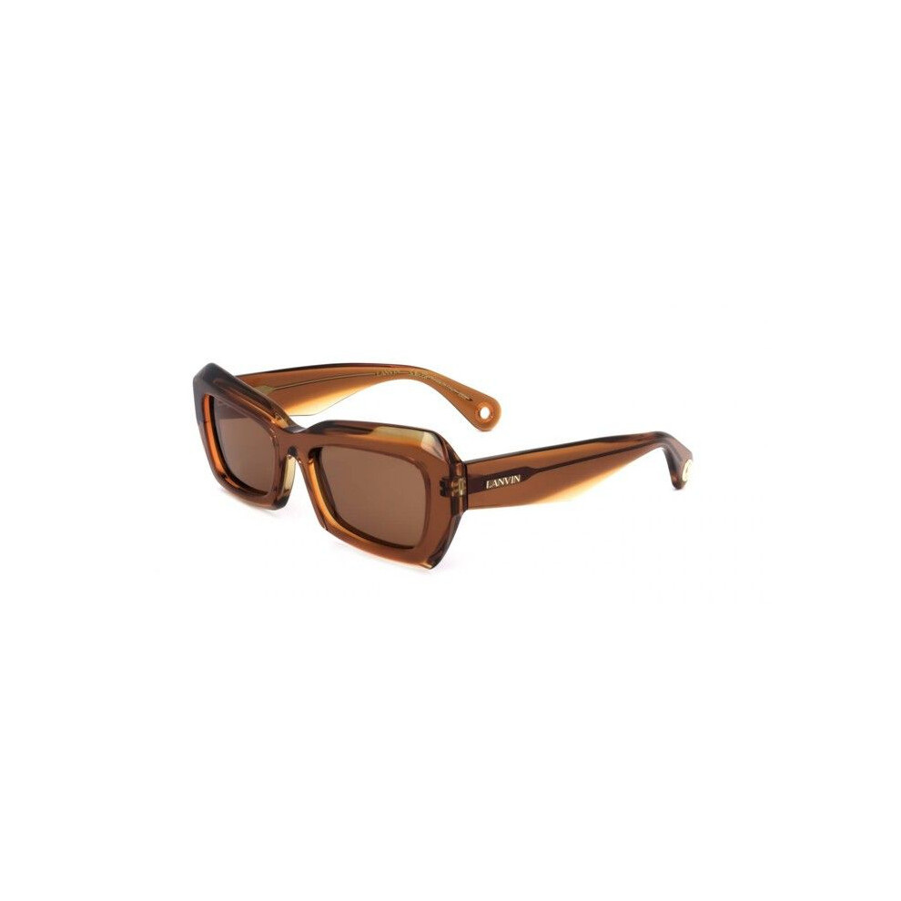 Lanvin Sunglasses Lnv662s 54/19/140 Transparent Amber Acetate Woman Lnv662s