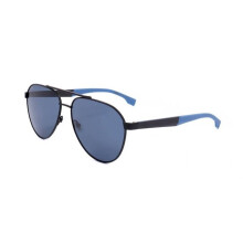 Zonnebril Hugo Boss BOSS 1485/S 60/15/145 Mat zwart blauw RVS MAN BOSS 1485/S