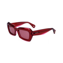 Gafas de Sol - LANVIN - LNV662S - Acetato transparente rojo - 54/19/140 - Cuadradas