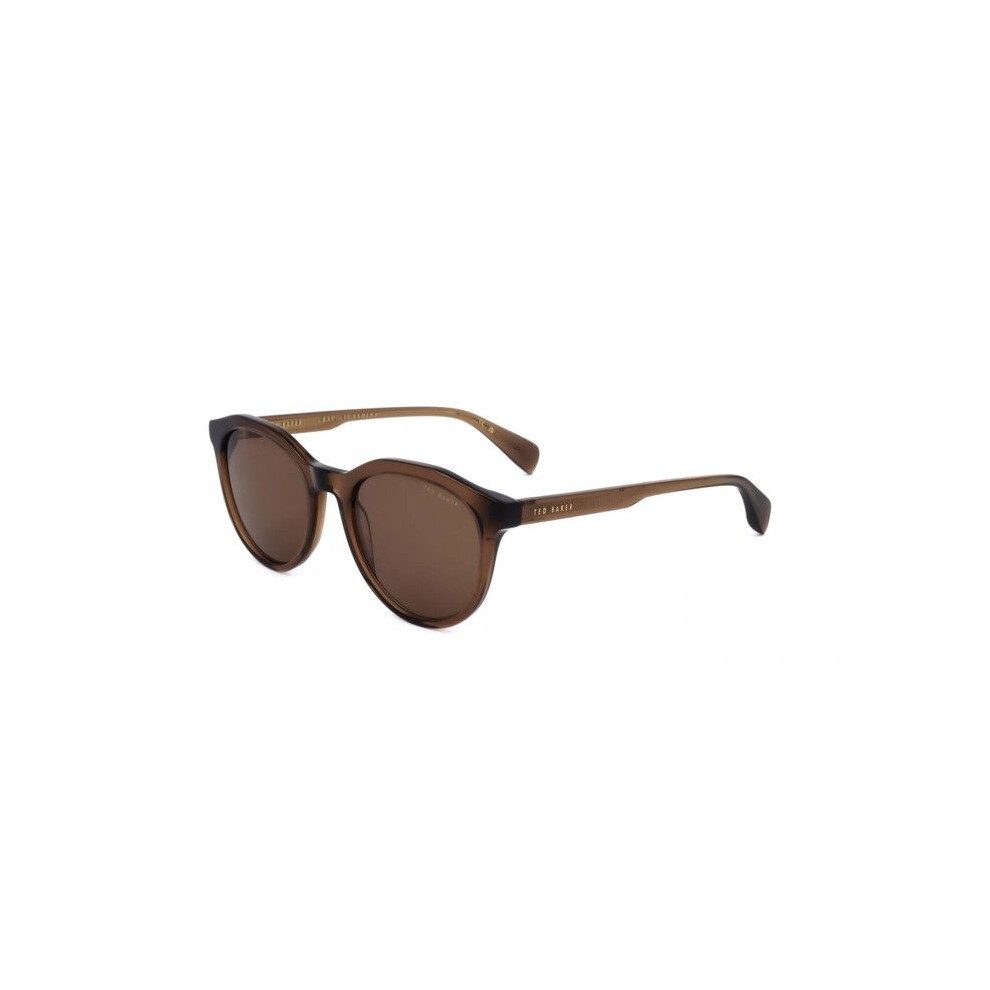 Ted Baker Tb1721 Sunglasses 51/19/145 Gloss Xtal Horn Acetate Man Tb1721 Brown