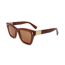 Gafas de Sol - LANVIN - LNV668S - Acetato opalino marrón - Cuadrado 51 mm - Mujer