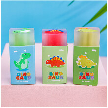 3Pcs/Lot Cute Cartoon Dinosaur Erasers Sandwich Drawing Pencil Rubber for Kids School Students Exam Correction 4B Pencil Eraser