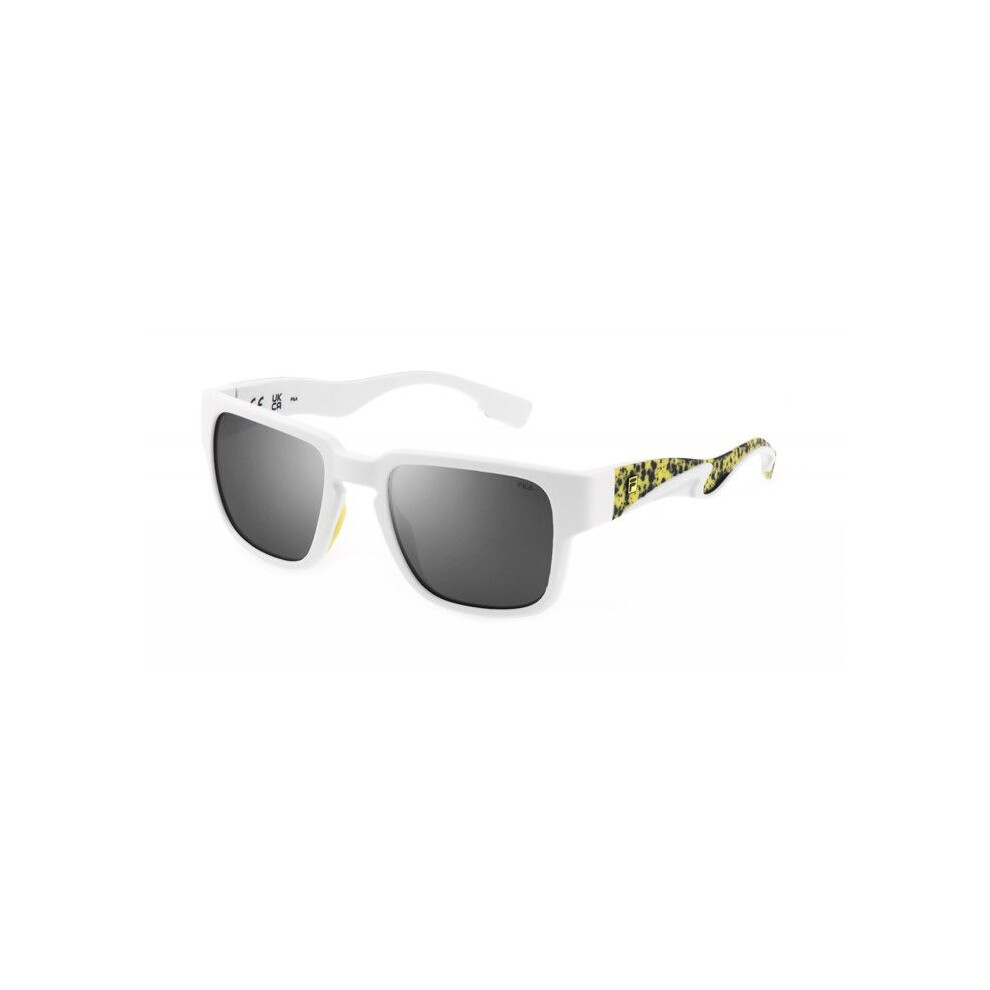 Fila Sfi463 Sunglasses 53/21/145 Matte White Injected Man Sfi463