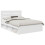 VidaXL vidaXL Bed Frame with Headboard White 150 x 200 cm Solid Pine Wood 4