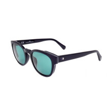 Carolina Herrera SHE841 Sunglasses 51/22/145 Shiny Dark Blue Acetate MAN SHE841