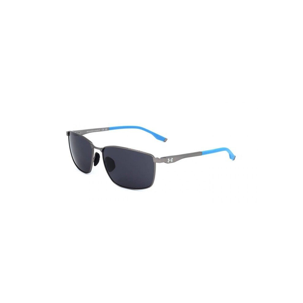 Under Armour Sunglasses - Ua Focused/G - Metal (Stainless Steel) - Lenses 60 Mm - Matte Ruthenium Blue