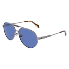 Gafas de Sol - FERRAGAMO - SF327S - Titanio - Aviador - Mate de rutenio claro
