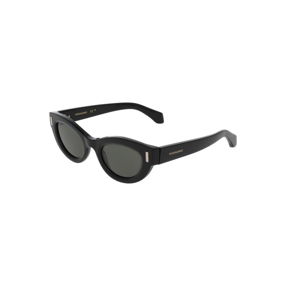 Ferragamo Sf2062se Sunglasses 49/23/145 Rec Acetate-Renew Woman Sf2062se Black