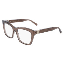 Gafas de vista - FERRAGAMO - SF3022 - Acetato - Marrón transparente - 53/17/140