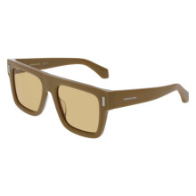 Aurinkolasit - FERRAGAMO - SF2063SE - Kierrätysakryyli - Khaki (Beige) - Neliö 53/19/145