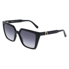 Gafas de sol - FERRAGAMO - SF2058SE - Negro - Montura de plástico cuadrada - Lentes 54/17/140