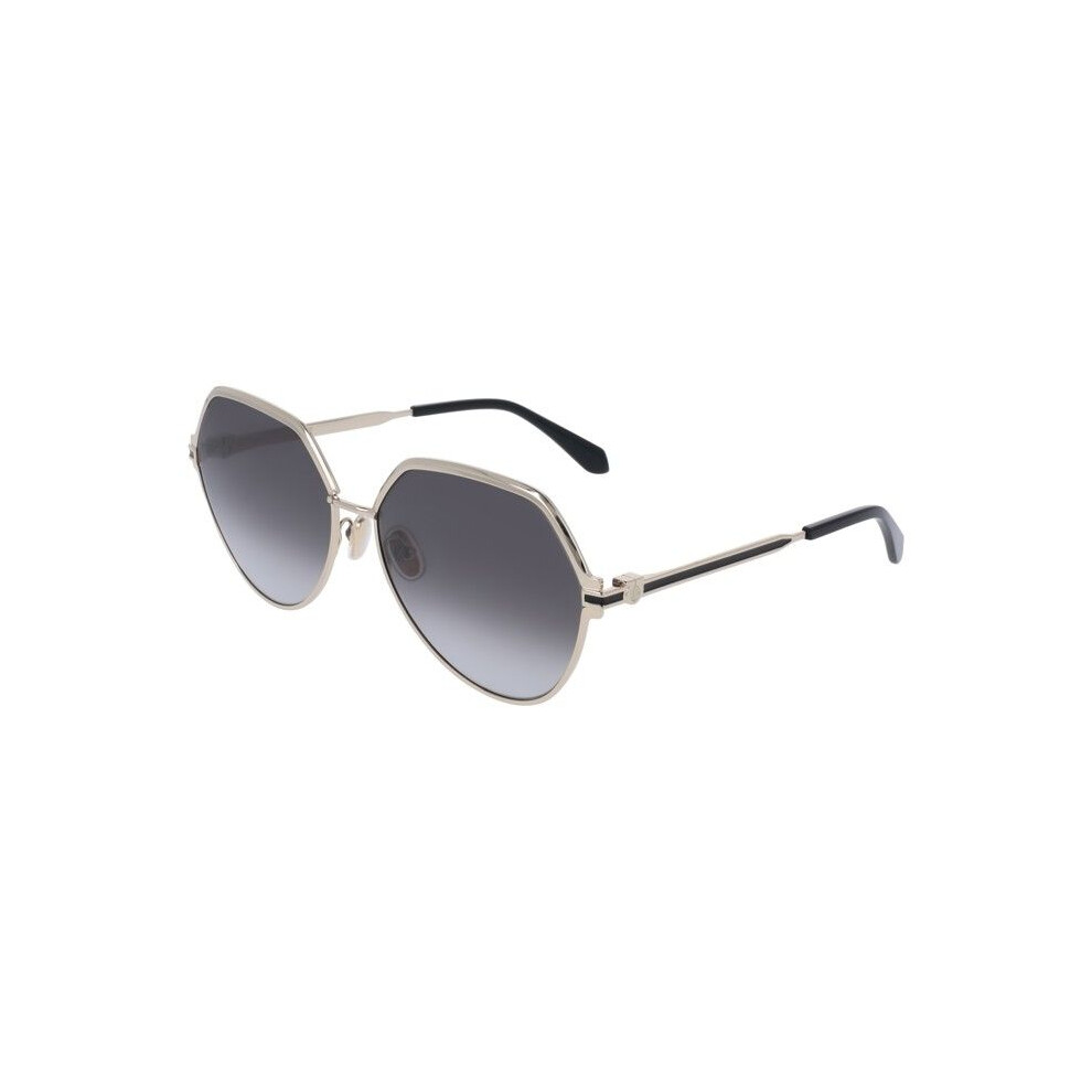 Ferragamo Sunglasses - Sf325s - Metal - Gold - Gradient Grey Lenses