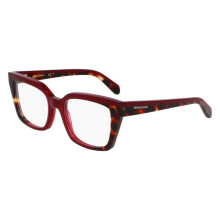Gafas de Vista - FERRAGAMO - SF3010 - Acetato - Opalina Burdeos/Tortuga Roja - Mujer