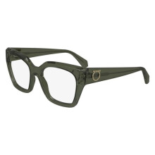 Lunettes de Vue - FERRAGAMO - SF2983 - Transparent khaki - Injected acetate - 53/18/140