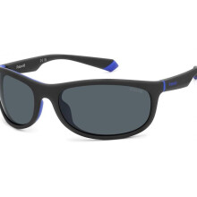Polaroid Sunglasses PLD 2154/S 64/17/130 MATTE BLACK/BLUE unisex plastic PLD 2154/S
