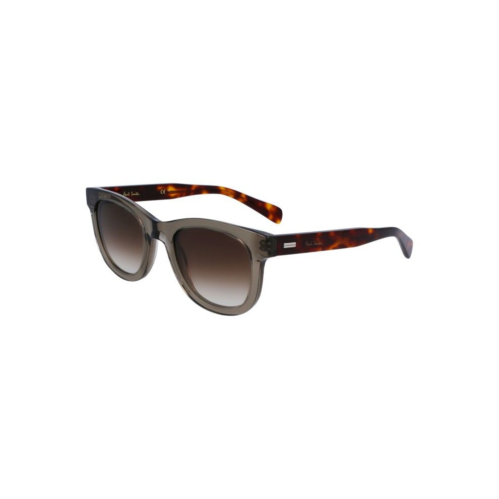 Paul Smith Sunglasses Pssn098 Halons 51/23/145 Transparent Khaki Acetate Unisex Pssn098 Halons