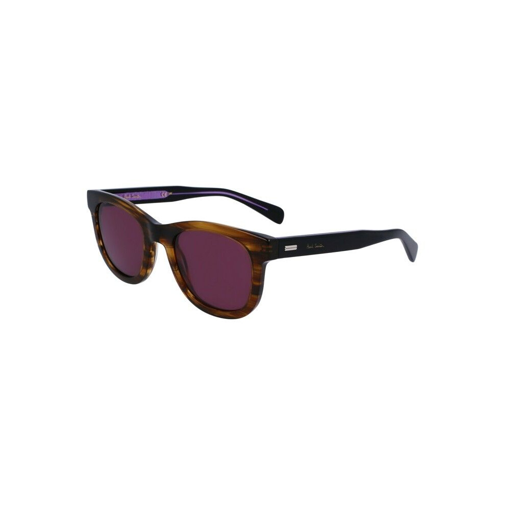 Paul Smith Sunglasses Pssn098 Halons 51/23/145 Striped Acetate Unisex Pssn098 Halons Brown
