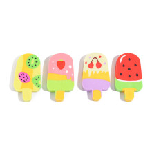 5Pcs/Lot Cute Fruit Cartoon Popsicle Easer Watermelon Kiwifruit Ice Cream Pencil Rubber Student Kids School Stationery Gifts