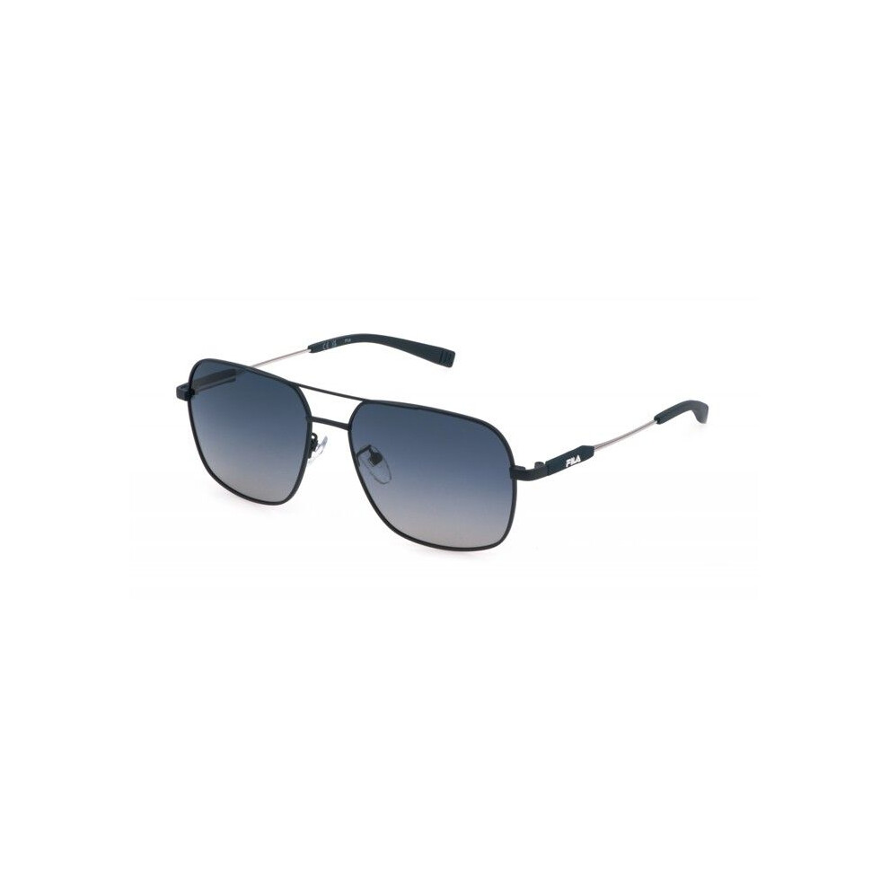 Fila Sunglasses - Sfi523 - Aviator - Matte Blue Metal - Size 58/16/145