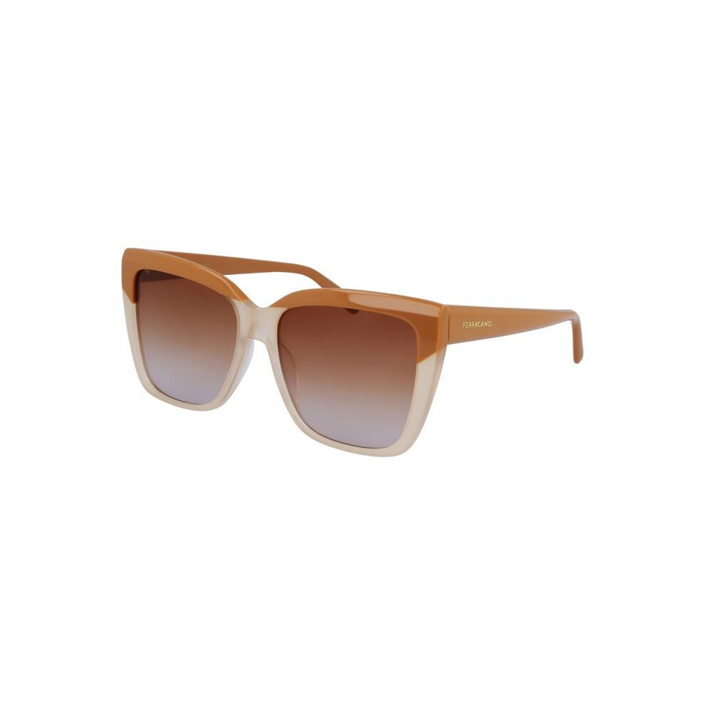 Ferragamo Sunglasses - Sf1102s - Caramel - Acetate - Square