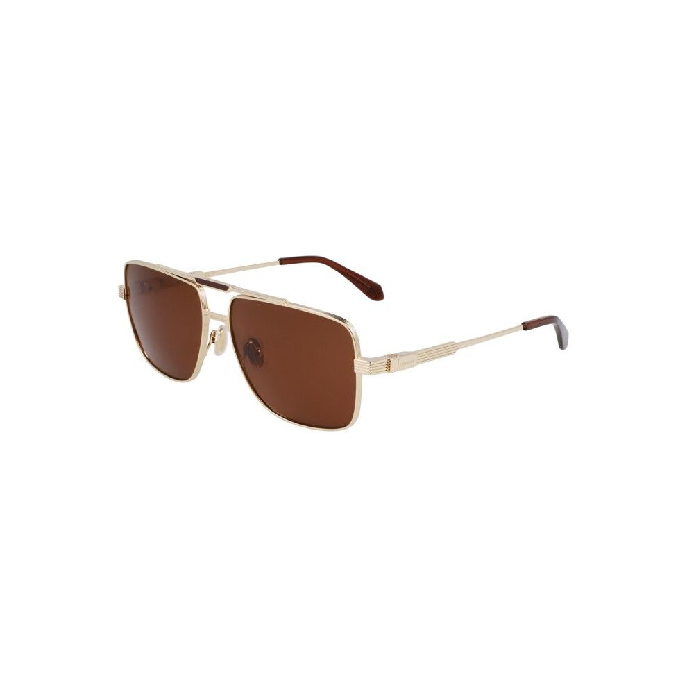 Ferragamo Sunglasses - Sf318sp - Gold Titanium - Aviator - 60/15/145