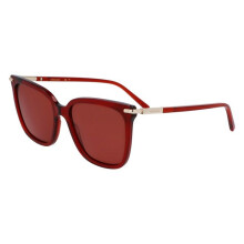 Gafas de Sol - FERRAGAMO - SF2037S - Acetato transparente rojo - Forma mariposa - 56/18/145