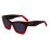 Ferragamo Occhiali da Sole - FERRAGAMO - SF929SN - Farfalla - Gradiente rosso scuro trasparente - 55/17/145 1