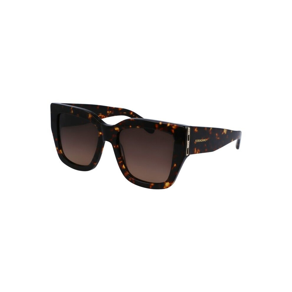 Ferragamo Sf1104s 55/19/140 Dark Tortoise Sunglasses Acetate Woman Sf1104s