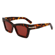 Gafas de Sol - FERRAGAMO - SF2031S - Acetato - Tortuga oscura (Marrón) - Cuadrado 52/17/145