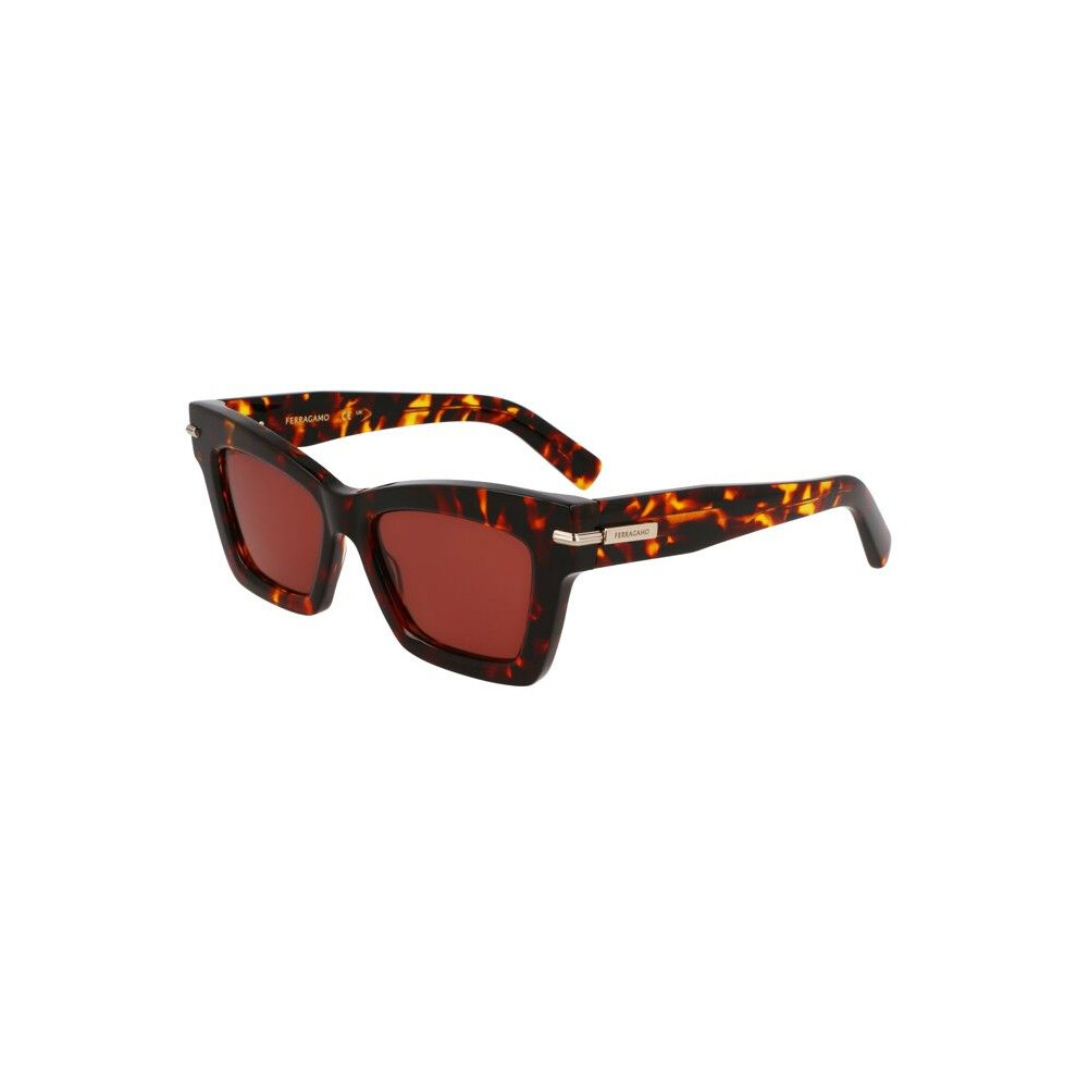 Ferragamo Sf2031s 52/17/145 Dark Tortoise Sunglasses Acetate Woman Sf2031s