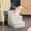 Escalier pliable pour animaux avec espace de rangement, 3 marches, blanc 2