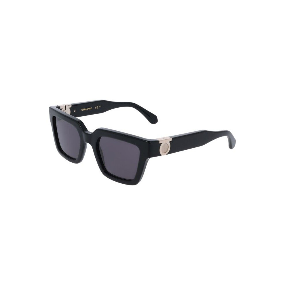 Ferragamo Sunglasses - Sf2066s - Acetate - Black - Square 52/21/140