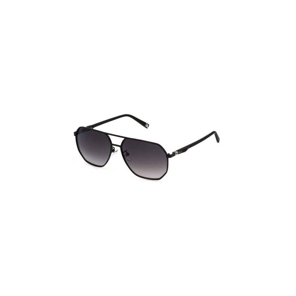 Fila Sfi892 Sunglasses 60/14/145 Black Semi-Gloss Metal Men Sfi892