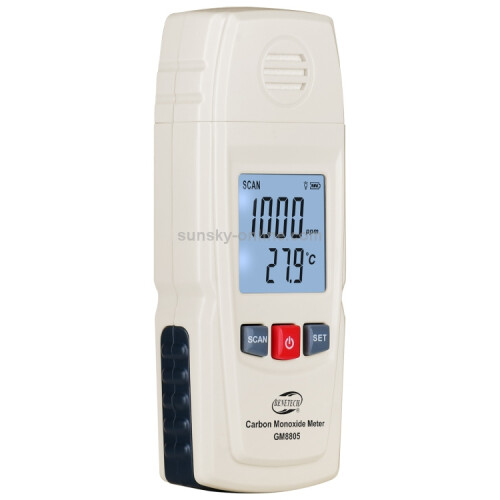Détecteur de monoxyde de carbone Benetech GM8805 (blanc) - Cadeau : blanc 1