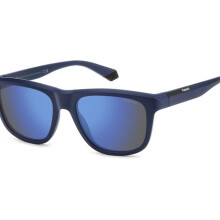 Polaroid Aurinkolasit PLD 2163/S 54/18/145 MATTA SININEN/SININEN PEILI muovi unisex PLD 2163/S