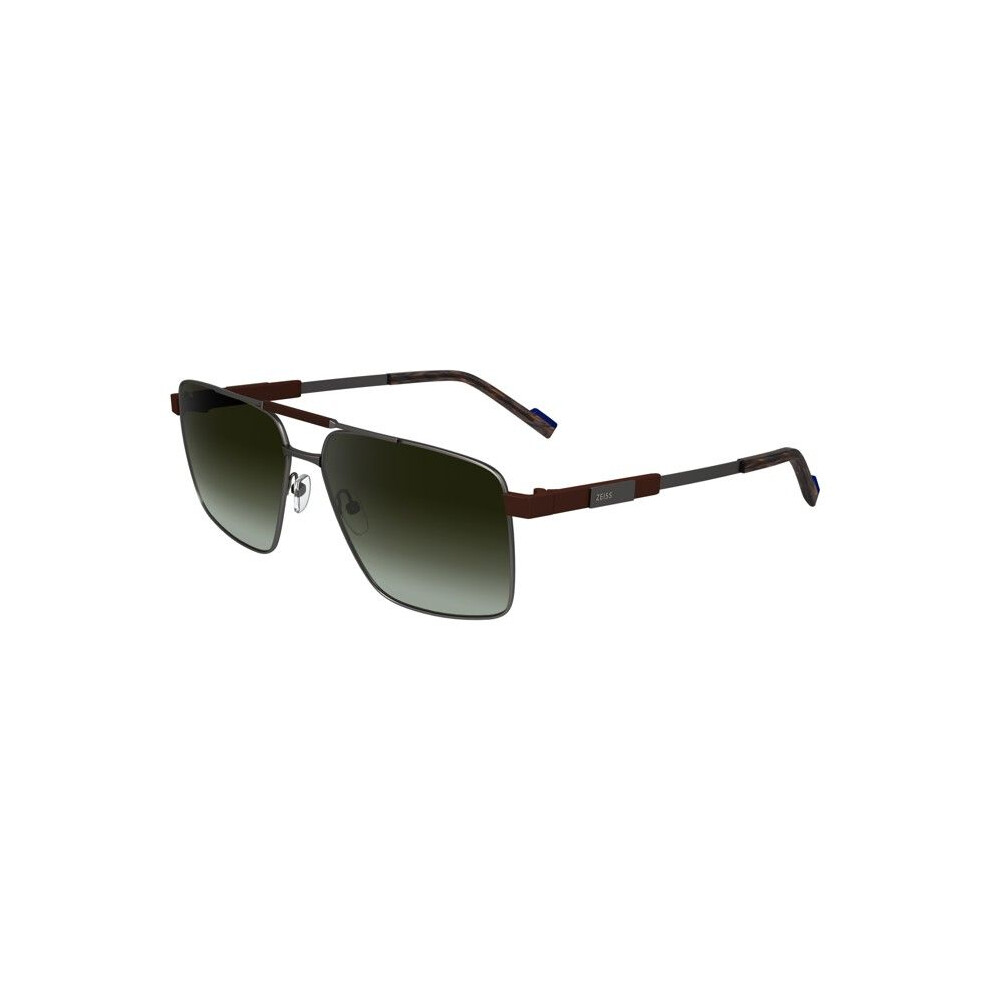 Zeiss Sunglasses - Zs23136s - Aviator - Metal - Dark Ruthenium/Brown