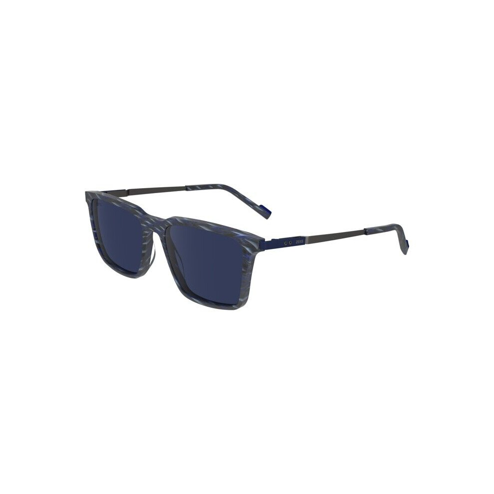Zeiss Sunglasses - Zs23716s - Textured Blue/Grey Acetate - 55/17/145 - Men