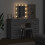 VidaXL vidaXL Dressing Table with Mirror Lights 3 pcs Grey Engineered wood 4