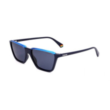 Sunglasses - Polaroid - PLD 6126 / S - Color PJP Blue - Gray Lenses - Size 56 mm