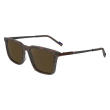 Sunglasses - ZEISS - ZS23716S - Acetate - Brown/Textured Gray - Square 55/17/145